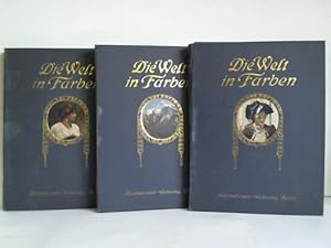 Seller image for Die Welt in Farben - I. Abteilung: Deutschland, Oesterreich-Ungarn, Italien und die Schweiz. Mappe I, II und III. Zusammen 3 Mappen for sale by Celler Versandantiquariat