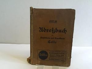 Adreßbuch für Stadtkreis und Landkreis Celle 1937/38