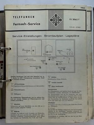 Seller image for Sammlung von ca. 40 Werkstatt-Service Anleitungen - Fernseher for sale by Celler Versandantiquariat