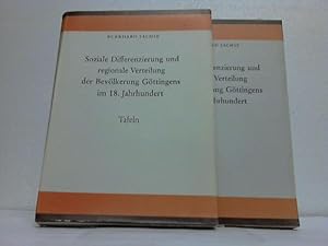 Image du vendeur pour Soziale Differenzierung und regionale Verteilung der Bevlkerung Gttingens im 18. Jahrhundert. 2 Bnde (Text- und Tafelband) mis en vente par Celler Versandantiquariat