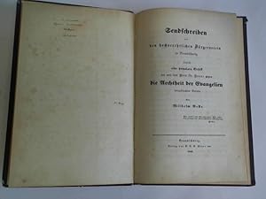 Bild des Verkufers fr Sendschreiben an den hochverehrlichen Brgerverein zu Braunschweig. Zugleich eine populare Critik der von dem Herrn Dr. Hanne gegen die Aechtheit der Evangelien vorgebrachten Grnde zum Verkauf von Celler Versandantiquariat