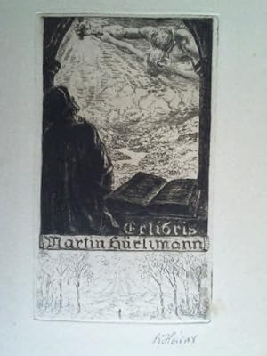 Exlibris Martin Hürlimann - Radierung auf Papier
