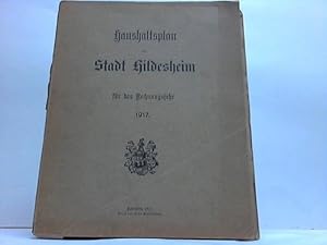 Haushaltsplan der Stadt Hildesheim für das Rechnungsjahr 1917