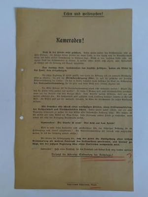 Imagen del vendedor de Kameraden! - Flugblatt a la venta por Celler Versandantiquariat