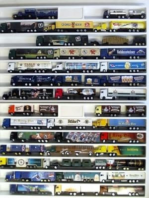 Image du vendeur pour Sammlung von 39 LKW/Trucks mit verschiedenen Werbeaufschriften (meist Biermarken) mis en vente par Celler Versandantiquariat