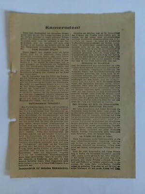 Imagen del vendedor de Kameraden! - Flugblatt a la venta por Celler Versandantiquariat