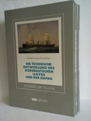 Seller image for Die technische Entwicklung des Norddeutschen Lloyds und der Hamburg-Amerikanischen Packetfahrt-Aktiengesellschaft (HAPAG). Text- und Tafelband. Zusammen 2 Bnde for sale by Celler Versandantiquariat