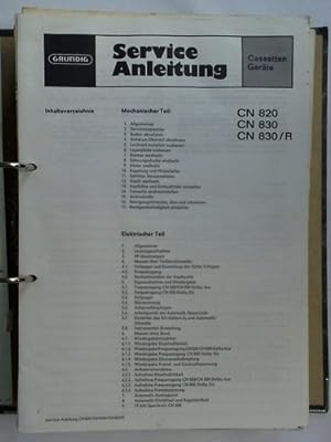 Sammlung von ca. 30 Werkstatt-Service Anleitungen - Radio- und Cassetten-Geräte