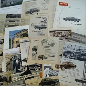 Bild des Verkufers fr Sammlung von 68 Reklamen bzw. Anzeigen und Zeitungsausschnitte aus ca. 1949 bis 1960 zum Verkauf von Celler Versandantiquariat