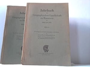 Image du vendeur pour Jahrbuch der Geographischen Gesellschaft zu Hannober fr 1940 uns 1941. 2 Bnde mis en vente par Celler Versandantiquariat