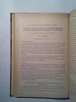 Bild des Verkufers fr Kinetik der Kettenwachstums- und Abbruchsprozesse bei der stereospezifischen Polymerisation des Propylens/ Peroxydatische Wirkungen von Nukleinsuren sowie von Purin- und Pyrimidin-Derivaten. 2 Erstverffentlichungen zum Verkauf von Celler Versandantiquariat