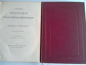 Bild des Verkufers fr Neues italienisch-deutsches und deutsch-italienisches Wrterbuch. 2 Bnde zum Verkauf von Celler Versandantiquariat