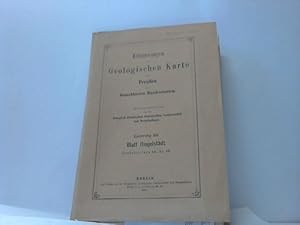 Bild des Verkufers fr Erluterungen zur Geologischen Karte von Preuen und benachbarten Bundesstaaten zum Verkauf von Celler Versandantiquariat