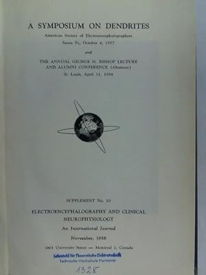 Bild des Verkufers fr Electroencephalography and Clinical Neurophysiology. An International Journal, November, 1958 zum Verkauf von Celler Versandantiquariat