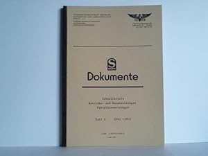 Seller image for S-Bahn Dokumente. Schnellbriefe, Betriebs- und Bauanweisungen, Fahrplananweisungen. Teil 1: 1941 - 1943 for sale by Celler Versandantiquariat