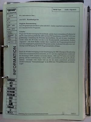 Sammlung von ca. 30 Werkstatt-Service-Anleitungen - Rundfunkgeräte
