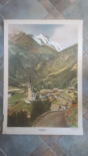 Großglockner. Aufnahme von A. Gründler. Schulwandbild