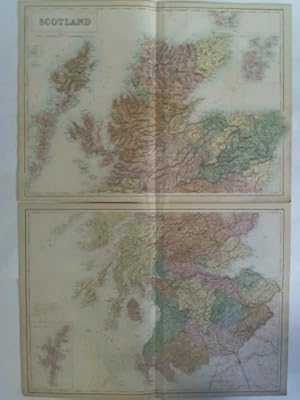 Image du vendeur pour Scotland - 2 handcolorierte Stahlstiche mis en vente par Celler Versandantiquariat