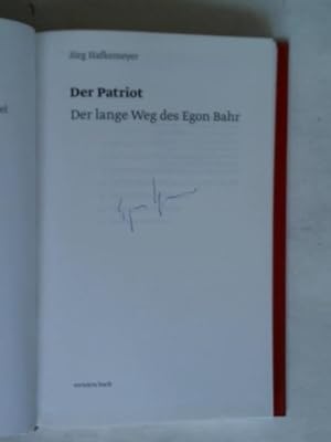 Seller image for Der Patriot. Der lange Weg des Egon Bahr for sale by Celler Versandantiquariat