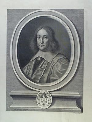 Pierre de Fermat - Brustporträt in Heliogravure von Dujardin, nach dem Kupferstich von Poilly