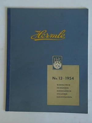 Hermle, No. 13/1954: Wanduhren, Heimuhren, Kordeluhren, Stiluhren, Küchenuhren