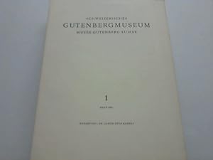 Bild des Verkufers fr Zeitschrift fr Buchdruckgeschichte, Graphik und Zeitungskunde. Jahrgang 1961 in 4 Ausgaben zum Verkauf von Celler Versandantiquariat