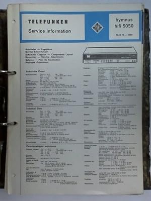 Sammlung von ca. 30 Werkstatt-Service Informationen - Radiogeräte