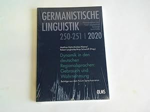 Immagine del venditore per Dynamik in den deutschen Regionalsprachen: Gebrauch und Wahrnehmung: Beitrge aus dem Forum Sprachvariation (Germanistische Linguistik) venduto da Celler Versandantiquariat