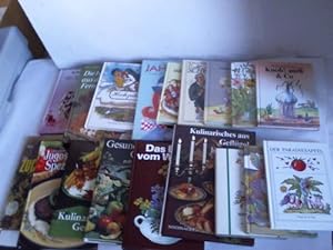 Sammlung von 18 Bücher zum Thema Kochen, Backen, Haushalt