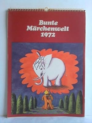 Image du vendeur pour Bunte Mrchenwelt 1972 - Abreikalender mit 13 Illustrationen und entsprechendem Mrchen auf der Rckseite mis en vente par Celler Versandantiquariat