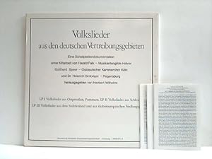 Volkslieder aus den deutschen Vertreibungsgebieten. Eine Schallplattendokumentation auf 3 Schallp...