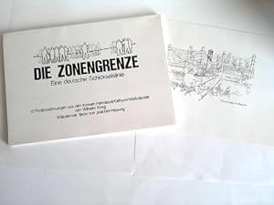 Seller image for Die Zonengrenze. Eine deutsche Schicksalslinie. 12 Federzeichnungen aus den Kreisen Helmstedt/ Gifhorn/ Wolfenbttel for sale by Celler Versandantiquariat