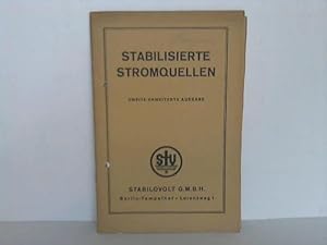 Image du vendeur pour Stabilisierte Stromquellen mis en vente par Celler Versandantiquariat