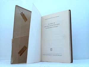 Bild des Verkufers fr Handbuch der bibliographischen Nachschlagewerke zum Verkauf von Celler Versandantiquariat