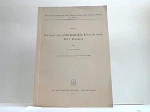 Bild des Verkufers fr Kataloge zur mitteldeutschen Schnurkeramik, Teil I: Thringen zum Verkauf von Celler Versandantiquariat