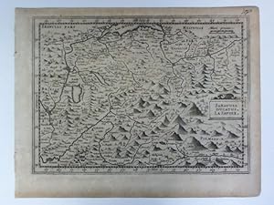 Bild des Verkufers fr Sabaudia Ducatus. La Savoie - Karte im Kupferstich zum Verkauf von Celler Versandantiquariat