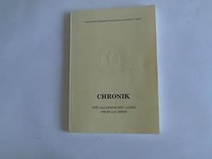 Chronik der Akademischen Jahre 1988/89 und 1989/90