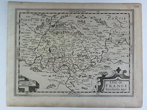 Bild des Verkufers fr L'Ifle de France. Parisiensis Ager - Karte im Kupferstich zum Verkauf von Celler Versandantiquariat
