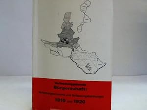 Verfassungsebene Bürgerschaft: Verfassungsentwürfe und Verfassungsberatungen 1919 und 1920. Dokum...