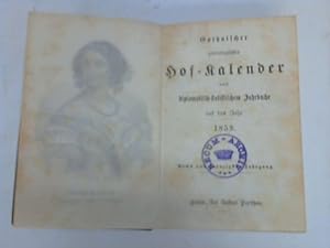 Image du vendeur pour Gothaischer genealogischer Hof-Kalender nebst diplomatisch-statistischem Jahrbuche fr das Jahr 1859 mis en vente par Celler Versandantiquariat