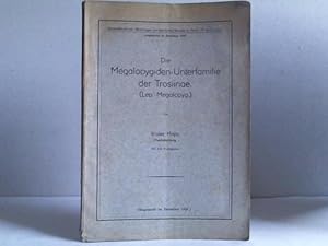 Imagen del vendedor de Die Megalopygiden-Unterfamilie der Trosiinae (Lep. Megalopyg.) a la venta por Celler Versandantiquariat