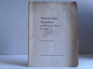 Alphabetisches Verzeichnis der Lüneburger Brauer seit 1508