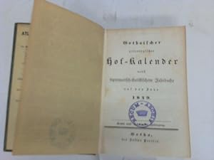 Image du vendeur pour Gothaischer genealogischer Hof-Kalender nebst diplomatisch-statistischem Jahrbuche fr das Jahr 1849 mis en vente par Celler Versandantiquariat