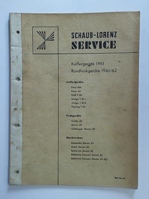 Schaub-Lorenz Service: Koffergeräte 1961 - Rundfunkgeräte 1961/62. Koffergeräte (Pony KM; Pony LM...