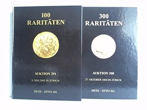 Auktion 291: 100 Raritäten / Auktion 300: 300 Raritäten. Zusammen 2 Kataloge für Münzauktionen