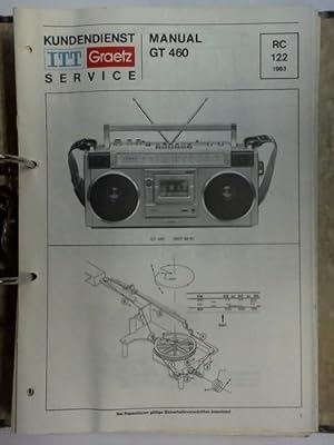 Sammlung von ca. 20 Werkstatt-Service Anleitungen - Koffer- und Radio-Recorder