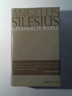 Image du vendeur pour Gesammelte Werke. Smtliche Poetische Werke. Band 1: Die Geschichte seines Lebens und seiner Werke. Urkunden. Band 2: Jugend- und Gelegenheitsgedichte. Heilige Seelenlust ode geistliche Hirtenlieder. Band 3: Sinnliche Beschreibung der vier letzten Dinge. 3 Bnde in einem Band mis en vente par Celler Versandantiquariat