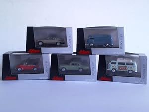Bild des Verkufers fr 5 Modellautos in Original-Schauksten zum Verkauf von Celler Versandantiquariat