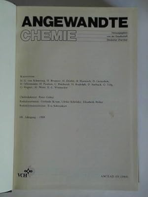 Angewandte Chemie - 101. Jahrgang 1989, Heft 1 bis 12 zusammen in einem Band