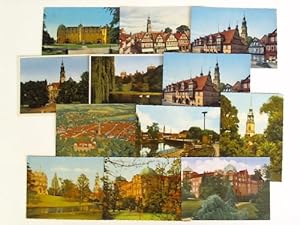 12 Ansichtskarten mit verschiedenen Motiven von Celle